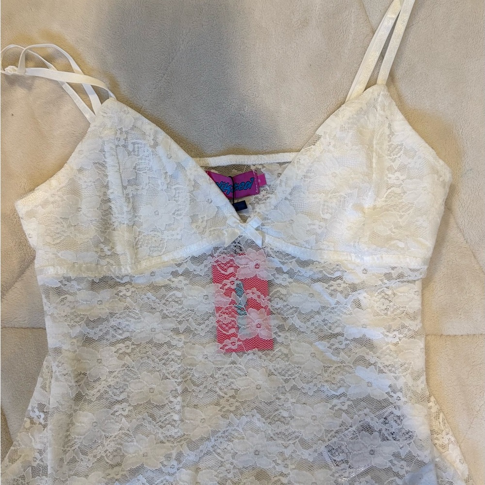 Edikted White Lace Top